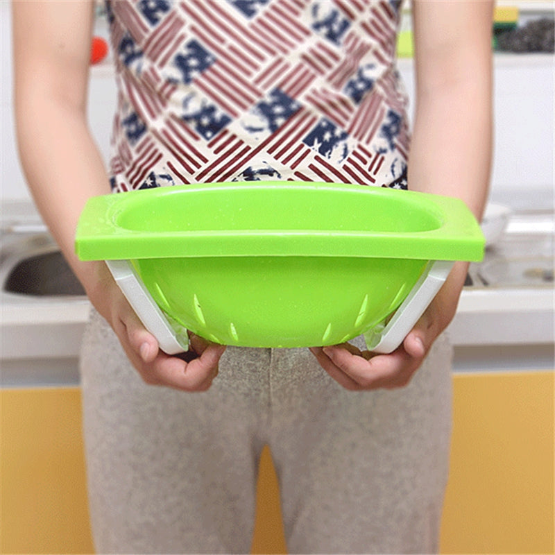 Creative Folding Plastic Drain Washing Basket