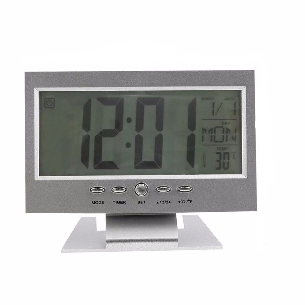 Acoustic Sensing Background Light Calendar Clock Temperature Meter