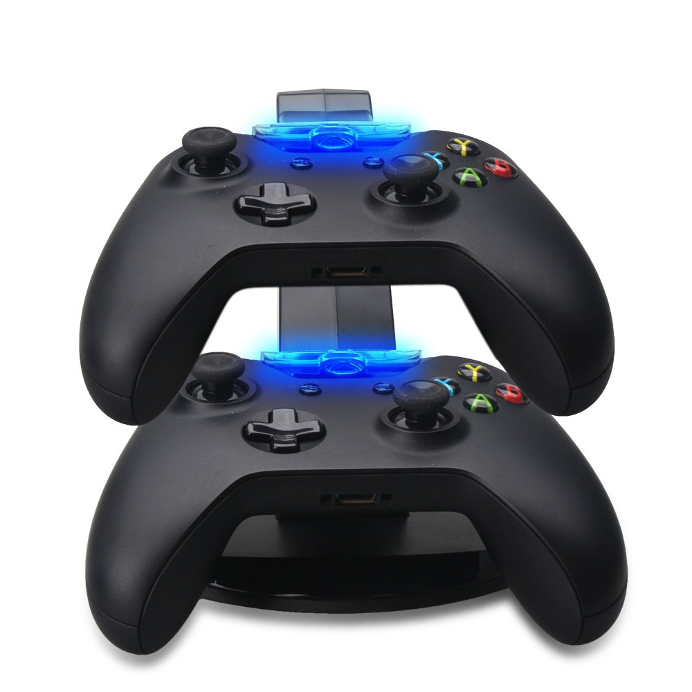 Dual Slot for Xbox One / One S Controller LED Light Charging Station Stand Charger