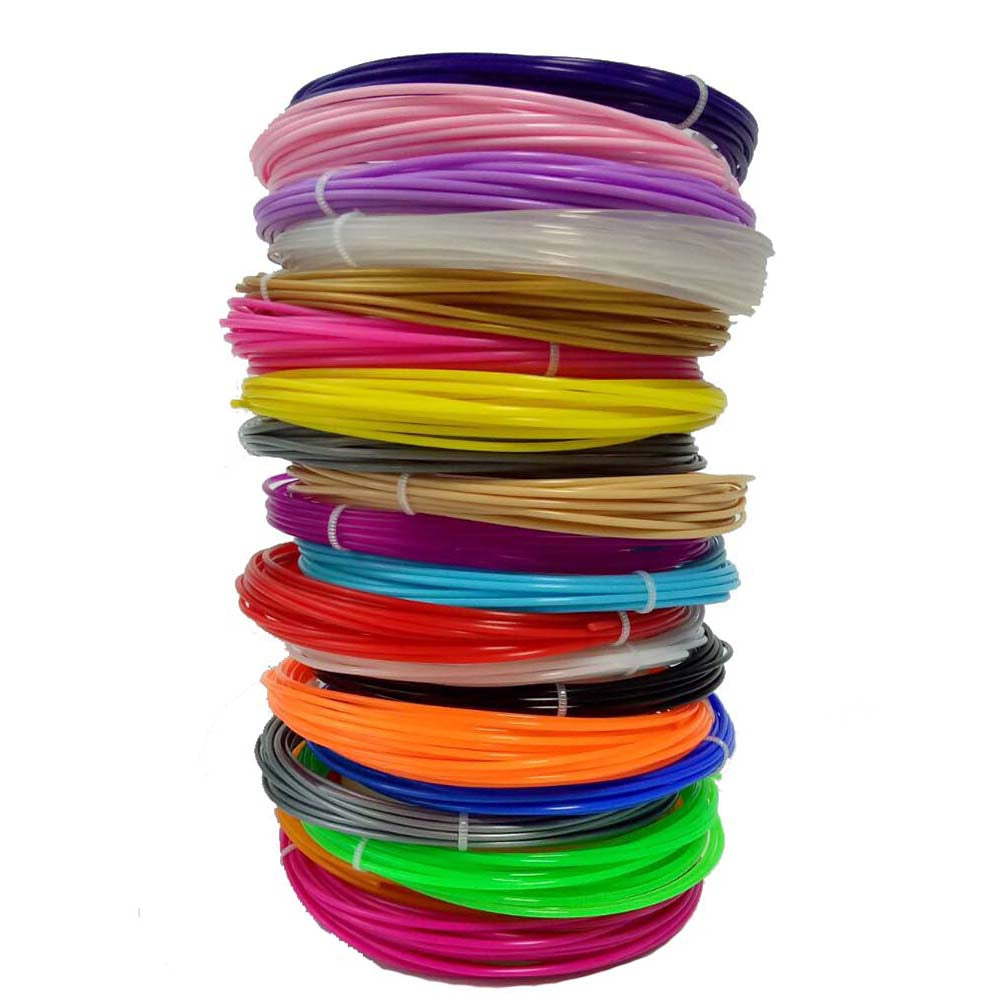 3D Pen Filament Refill PLA 1.75mm 20 Color Pack 10 Meter Each One