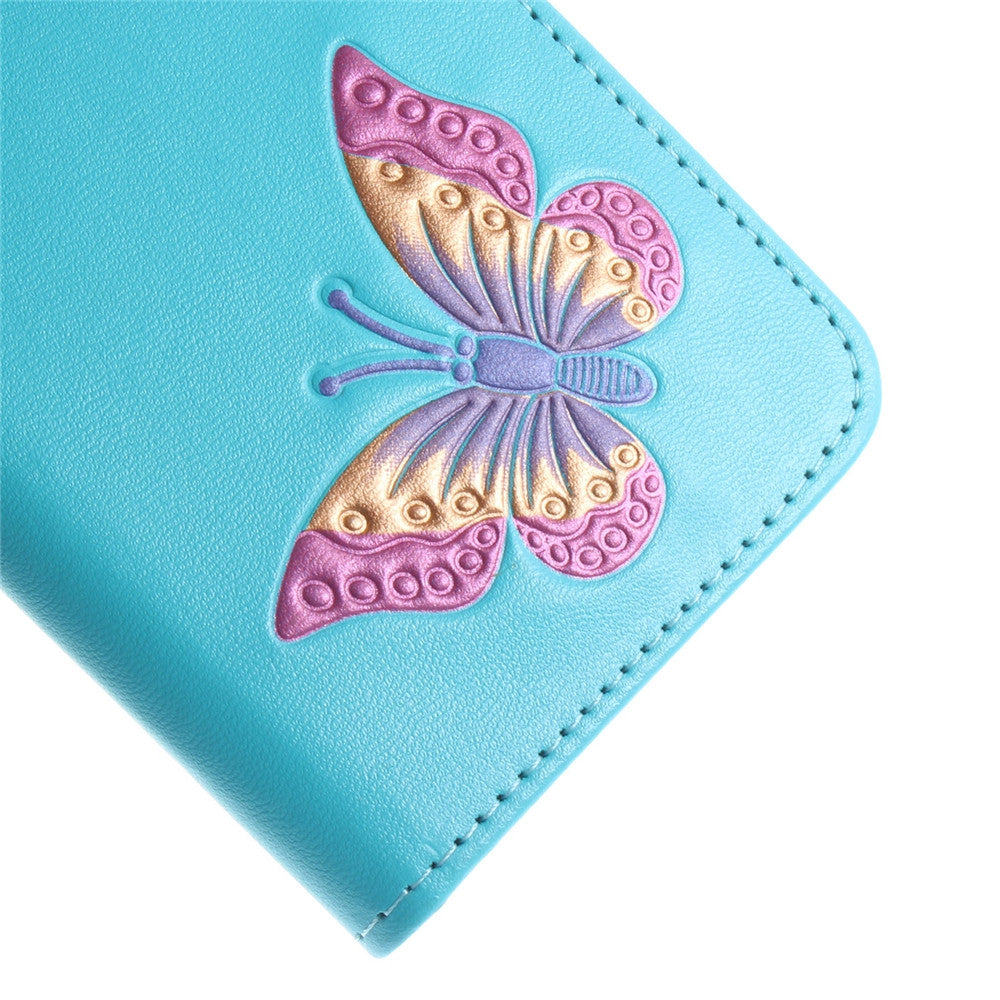 Cover Case for Huawei P10 Lite Hand draw a butterfly PU+TPU Leather with Stand and Card Slots Ma...