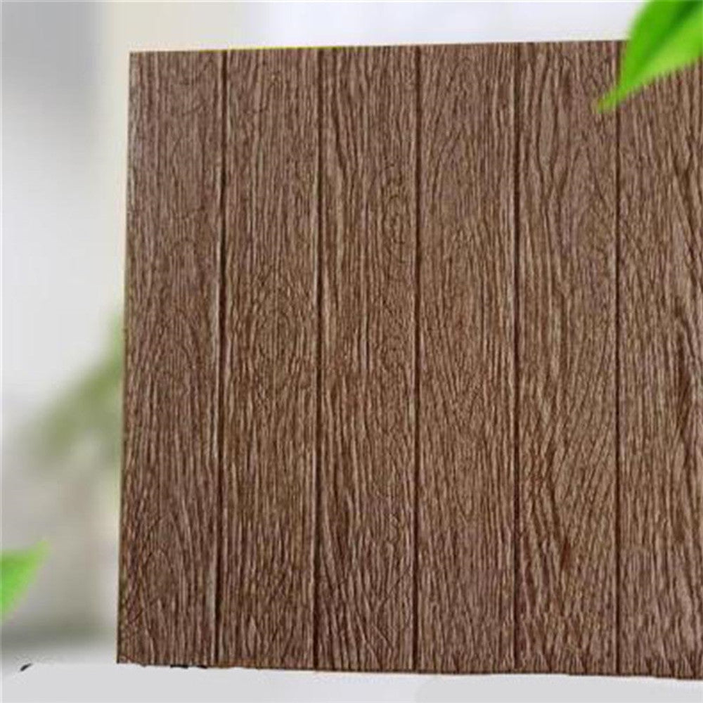 DIY Self Adhesive 3D Wood Grain Waterproof Wall Stickers Home Decor