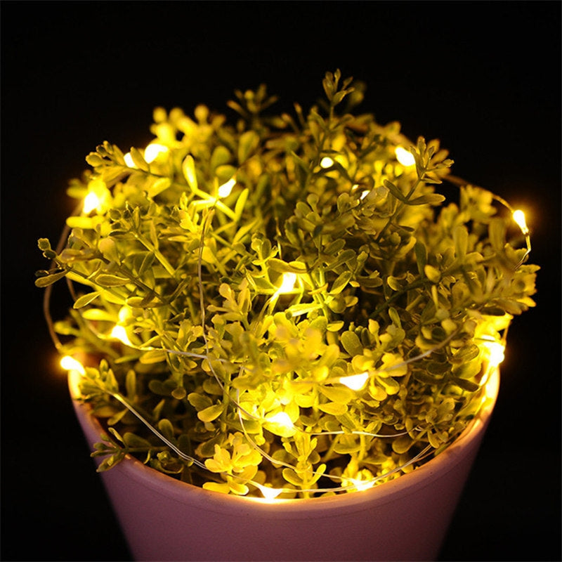 30 - LED Lights Battery Powered Copper Wire String Lights Home Decoration