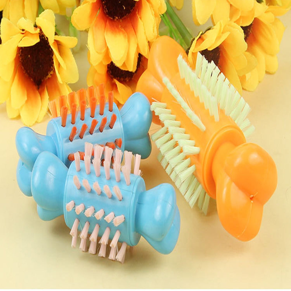 Dog Bone Shape Brush Toy Fun Toothbrush