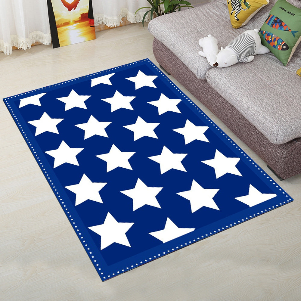 Door Mat Classic Five Pointed Stras Pattern Antiskidding Washable Mat