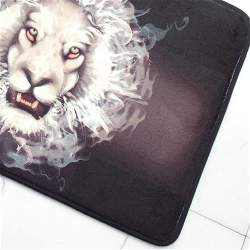Creative 3D Lion Pattern Antiskid Floor Mat
