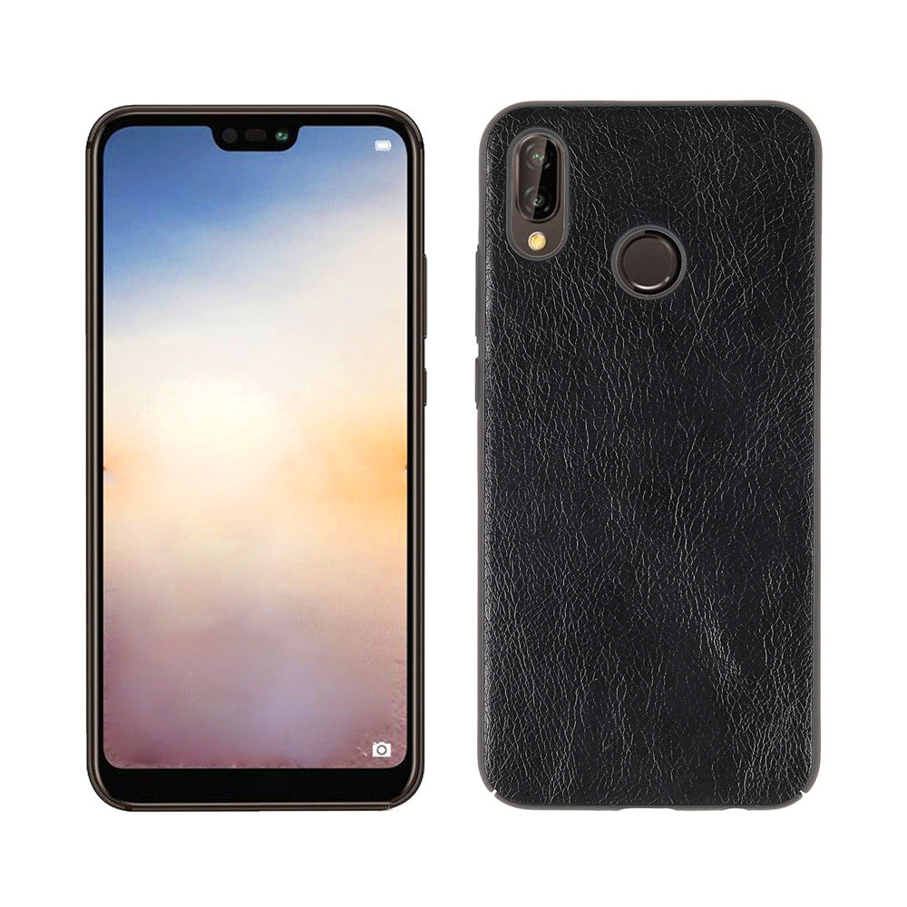 Cover Case for Huawei P20 Lite / Nova 3E Litchi Grain Leather PC