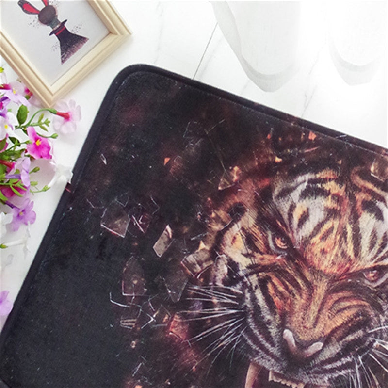 Creative 3D Tiger Pattern Antiskid Floor Mat