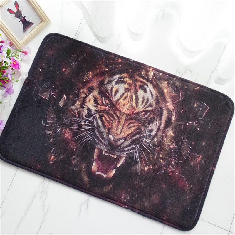 Creative 3D Tiger Pattern Antiskid Floor Mat