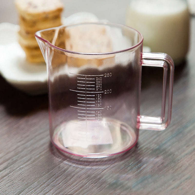 DIHE 250ml Scale Transparent Measuring Cup Easy to Use