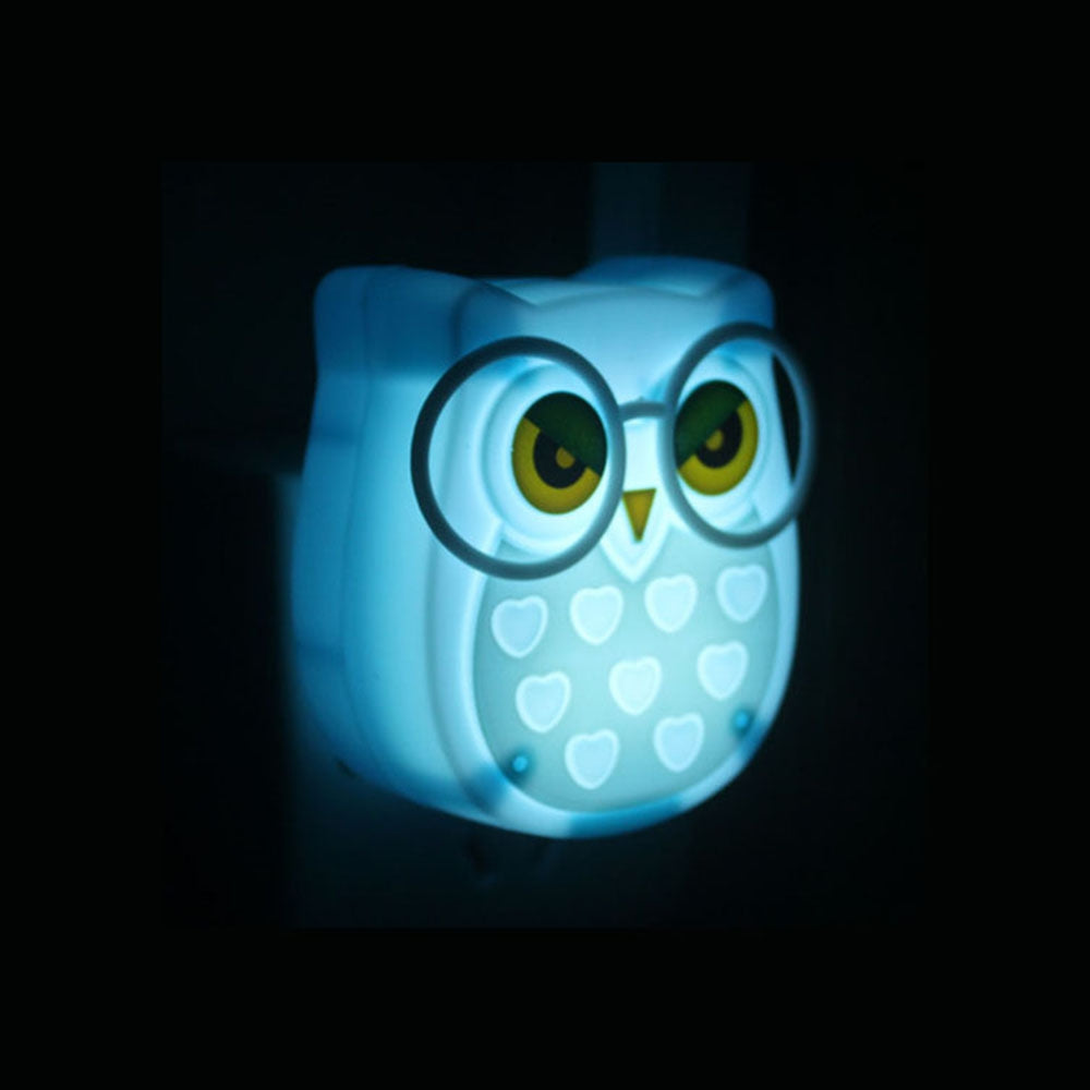 BRELONG Owl LED Sensing Night Light Bedside Wall Lamp