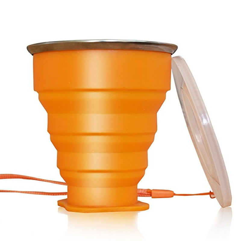 Collapsible Travel Mug Silicone Unique Camping Gear Supplies Accessor