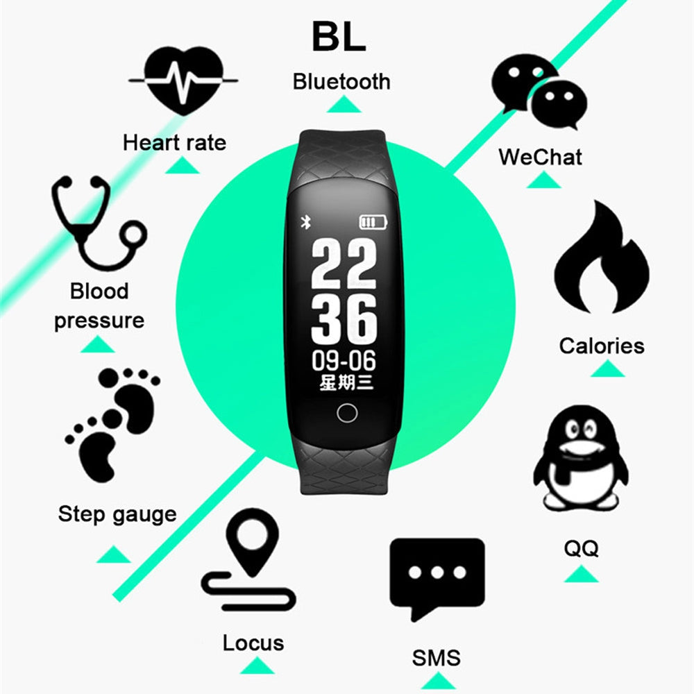 CB608 Smart Bracelet Heart Rate Blood Pressure Blood Oxygen Monitoring Smart Band