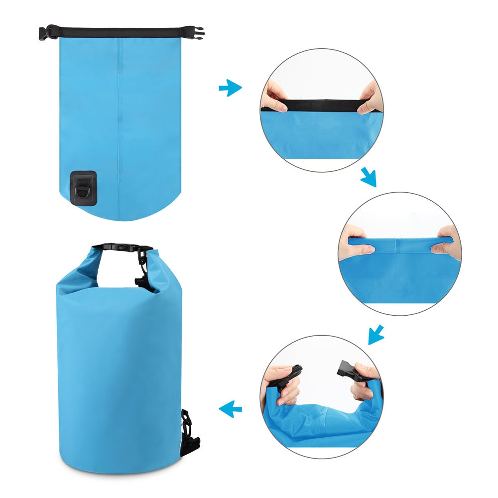 10L Waterproof Gear Storing Dry Bag and Floating Waterproof Phone Case for Swimming Kayaking Raf...