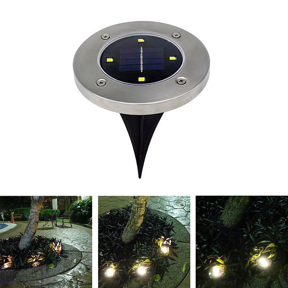 BRELONG 4LED Solar Buried Lights Outdoor Lawn Lamp 1PC