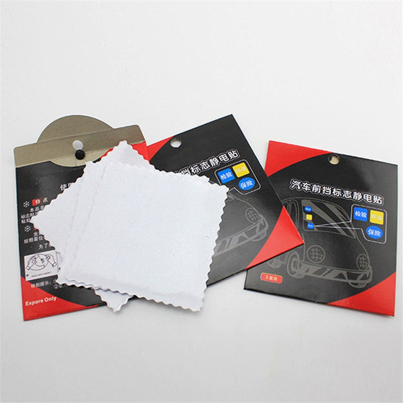 30pcs Car Electrostatic Sticker Eco-friendly Inspection Static Decal Auto Front Rise the Mark Fi...