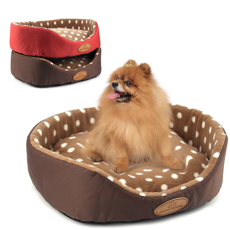 Dog Cat Bed Double Sided Available All Seasons House Sofa Kennel Soft Fleece Pet Warm Mat