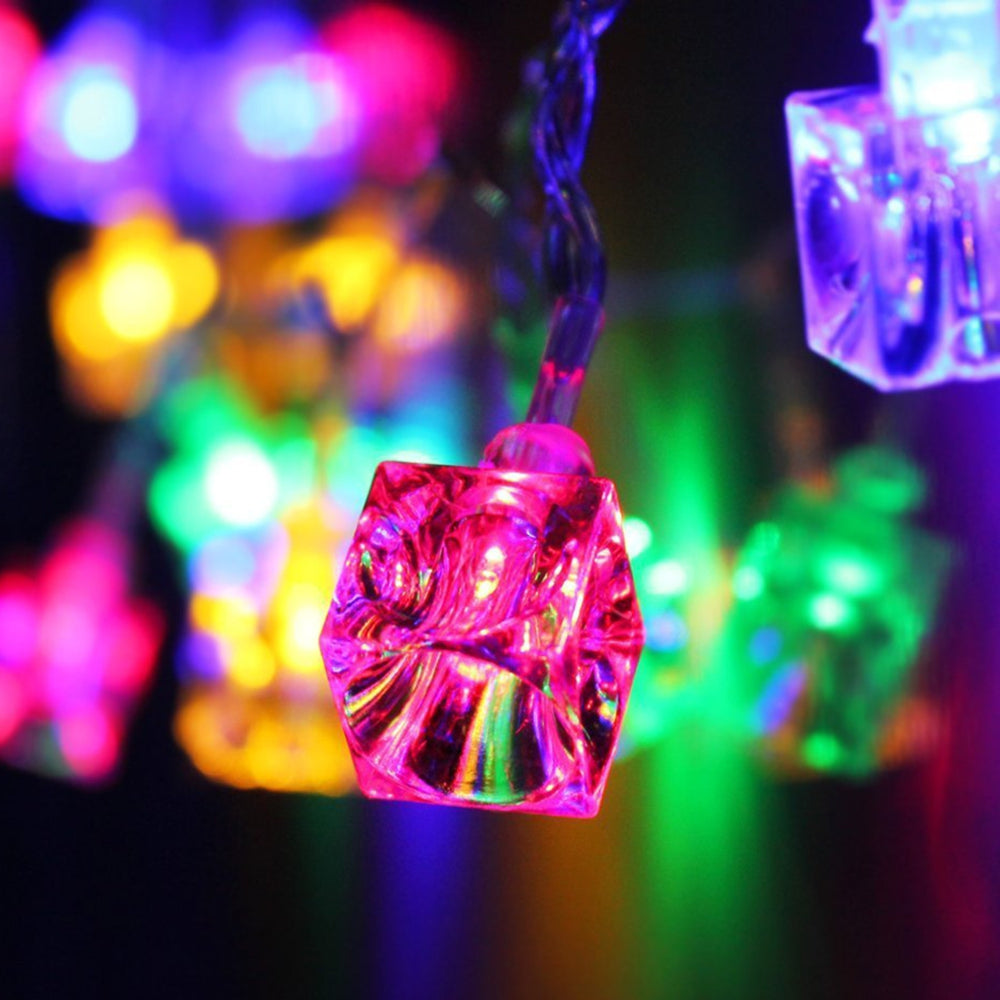 BRELONG Waterproof 4m 28LED Christmas Decorative Light String RGB EU Plug AC220-240V - Ice cubes
