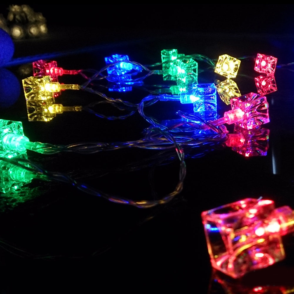 BRELONG Waterproof 4m 28LED Christmas Decorative Light String RGB EU Plug AC220-240V - Ice cubes