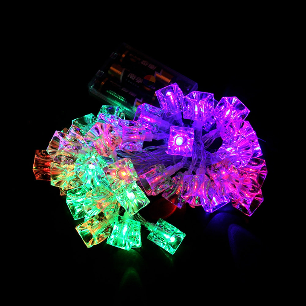 BRELONG Waterproof 4m 28LED Christmas Decorative Light String RGB EU Plug AC220-240V - Ice cubes