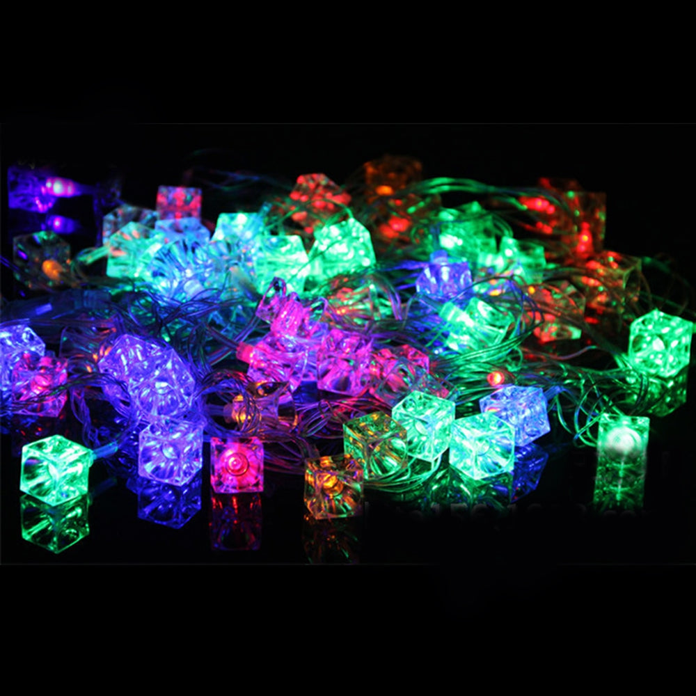 BRELONG Waterproof 4m 28LED Christmas Decorative Light String RGB EU Plug AC220-240V - Ice cubes