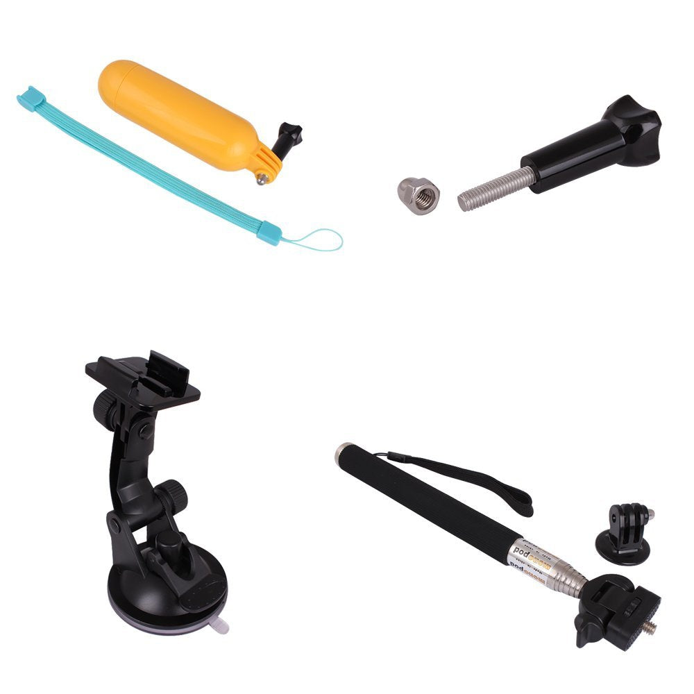 7 In 1 Chest Head Strap Floating Hand Grip Monopod Mount Accessories Kit for Gopro Hero 1 2 3 3+...