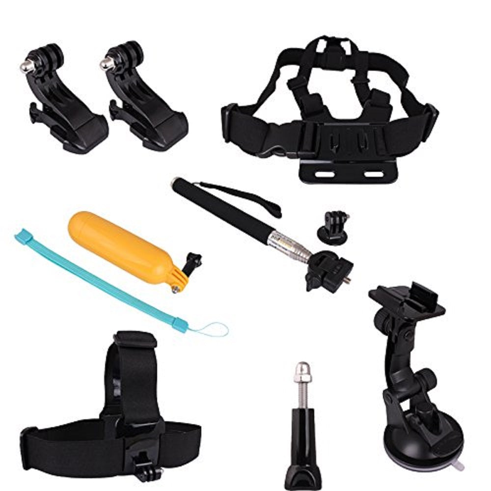 7 In 1 Chest Head Strap Floating Hand Grip Monopod Mount Accessories Kit for Gopro Hero 1 2 3 3+...