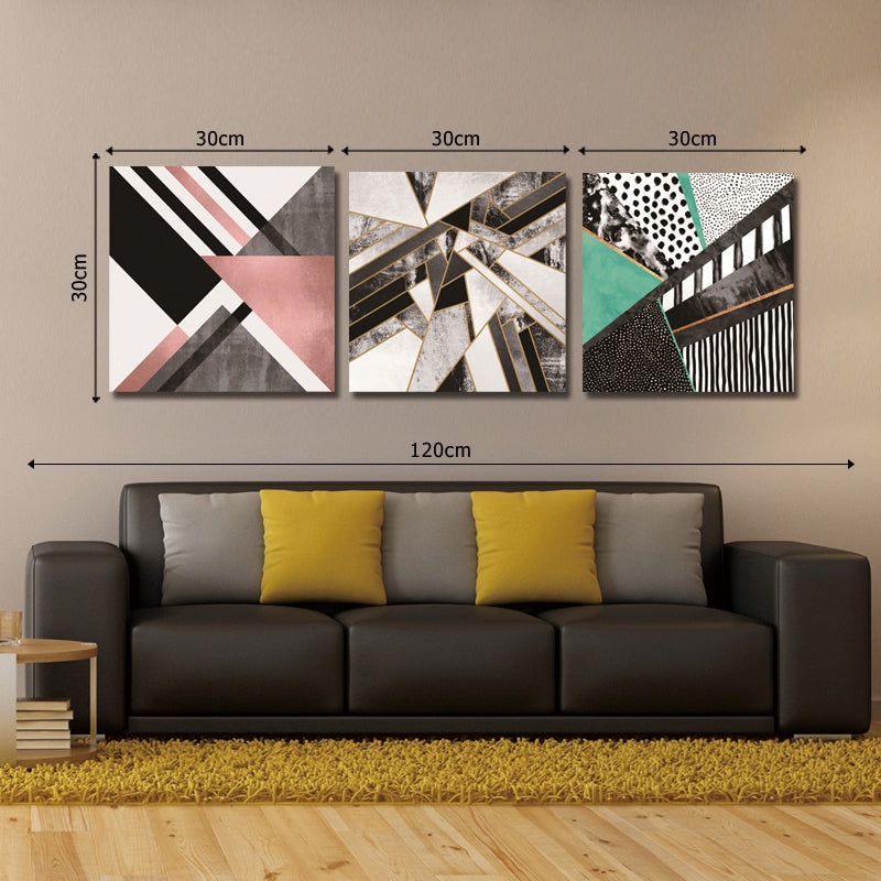 DYC 10045 3PCS Abstract Print Art Ready to Hang Paintings