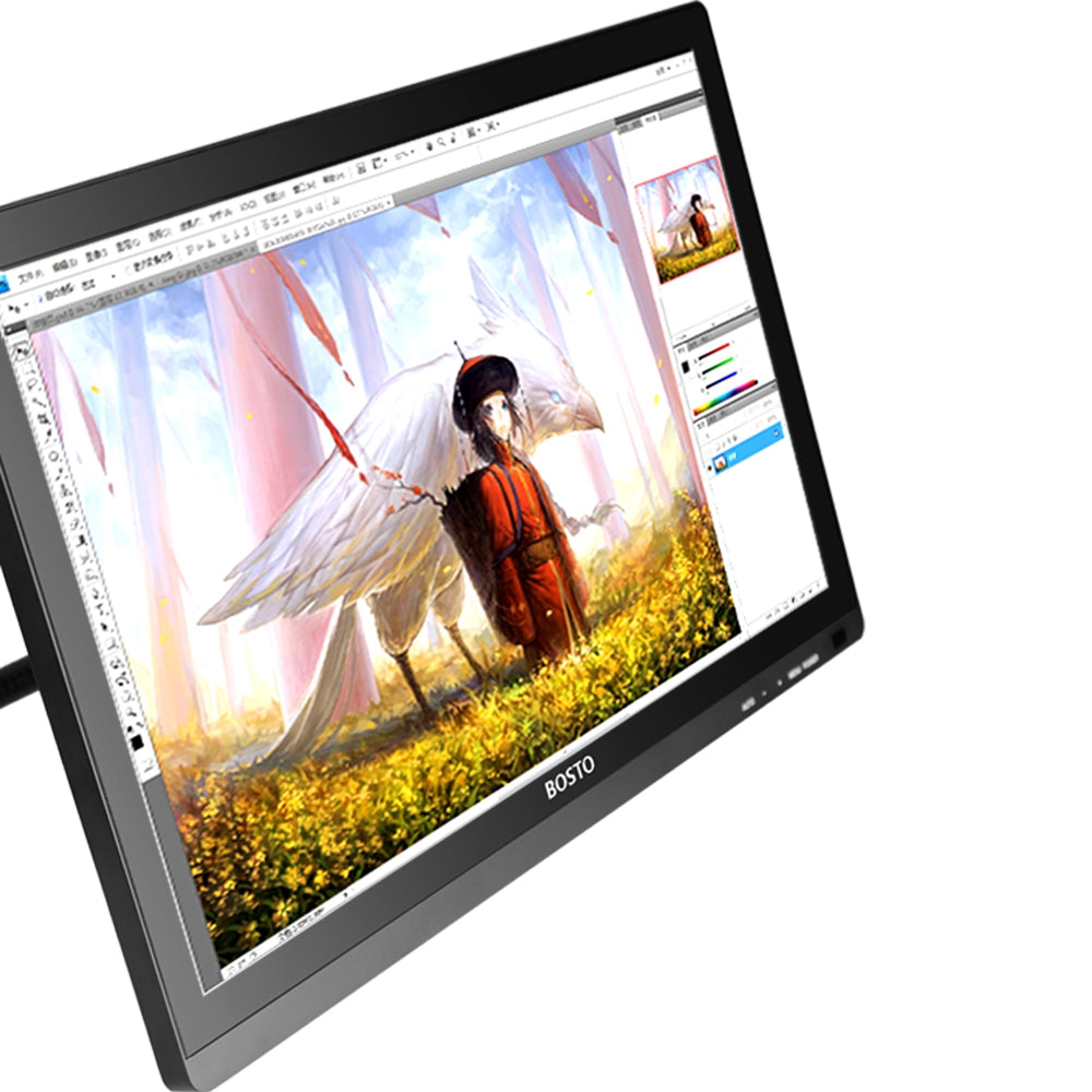 BOSTO 22 inch Full HD IPS Panel Full Angle with Battery Free Pen