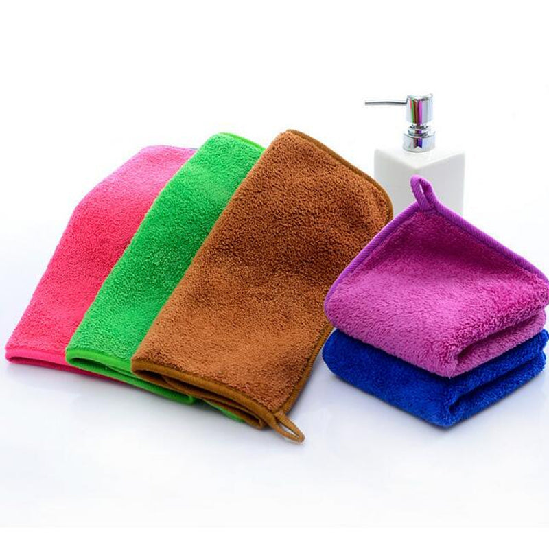 1 Pc Hand Towel Simple Solid Color Soft