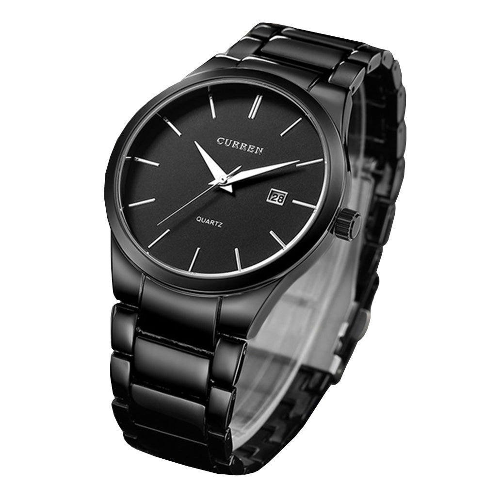 CURREN Men's Fashion and Casual Simple Quartz Stainless Steel Dress Wrist Watch