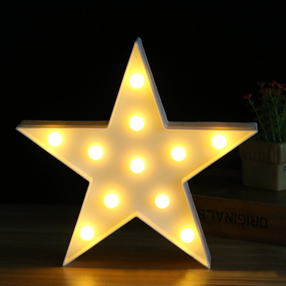 BRELONG 3D Warm White Decoration Night Light for Kids Room Christmas Wedding Star 3V