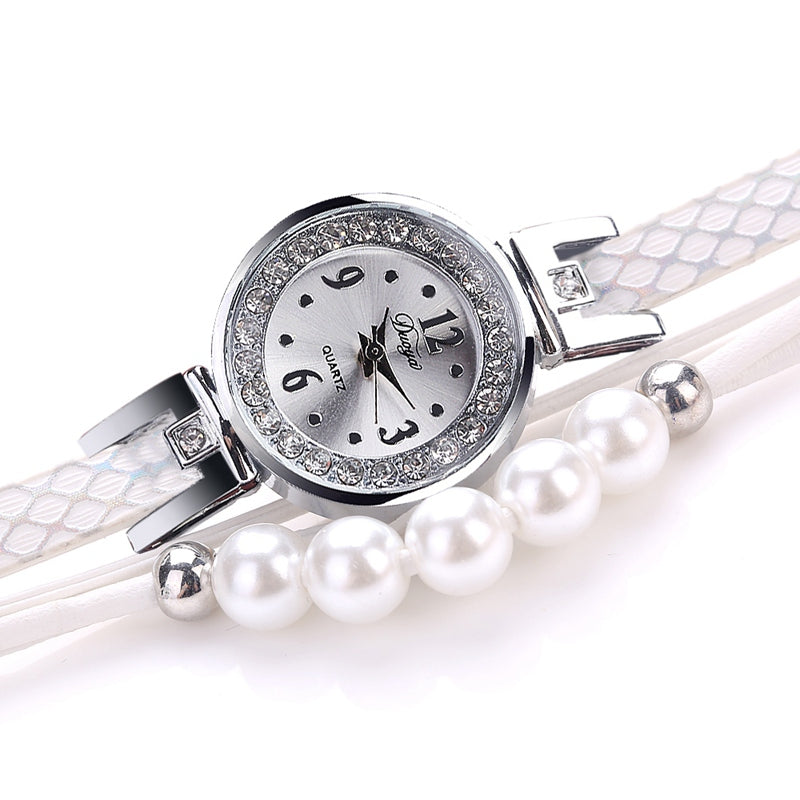 DUOYA D192 Fashion Women Luxury Bracelet Watch Multi-Level Dress Quartz Watch