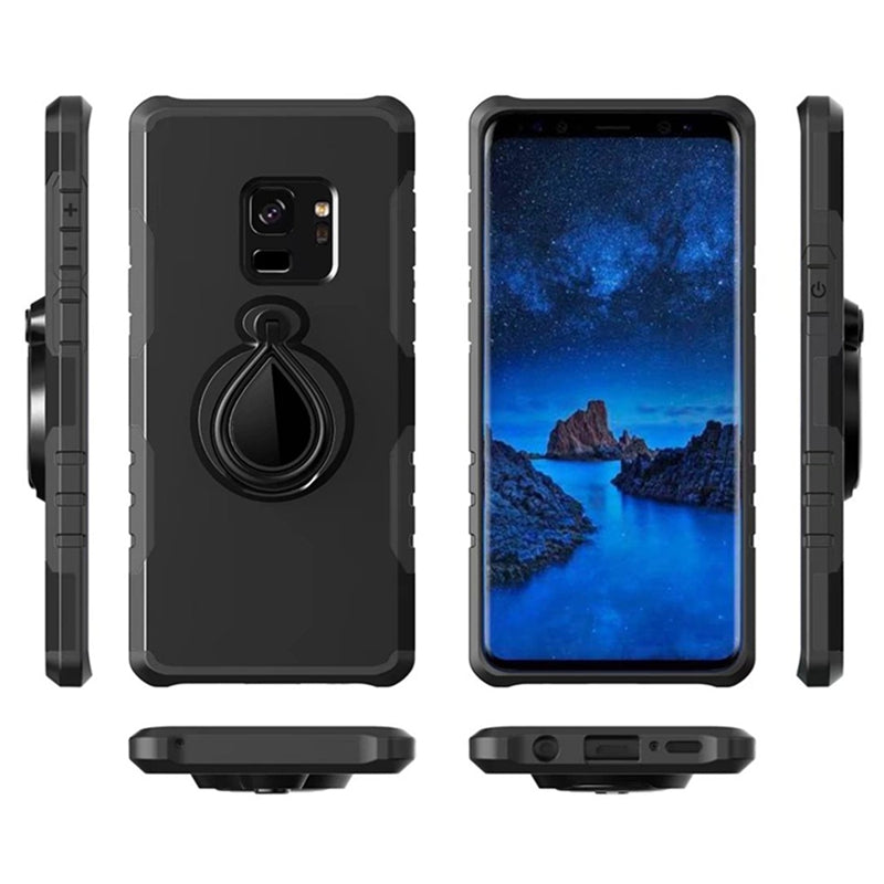 Cover Case for Samsung Galaxy S9 Holder Car Mount Ring Grip 360 Rotatable Alloy Finger