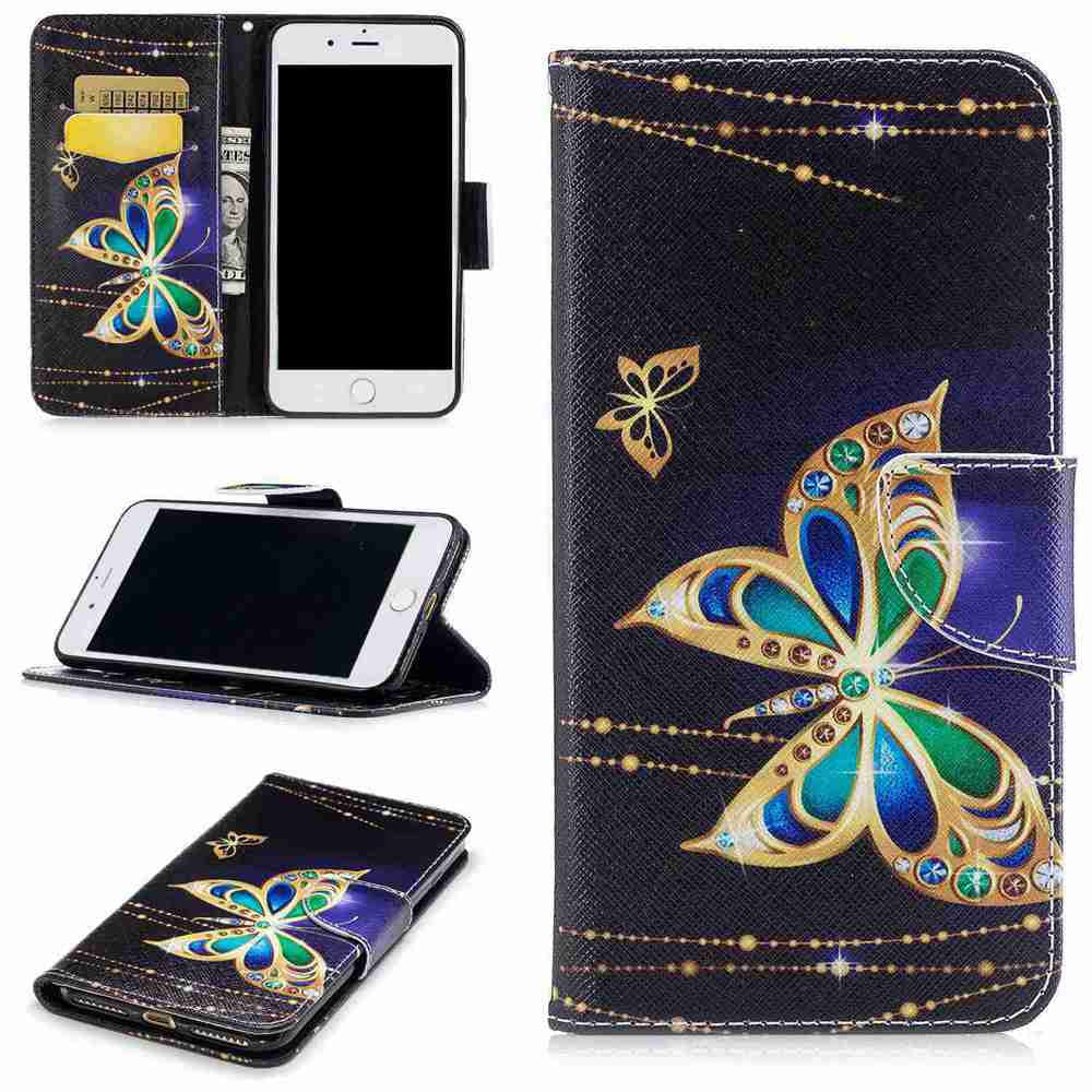 Big Butterfly Pu Phone Case for iPhone 6/6S