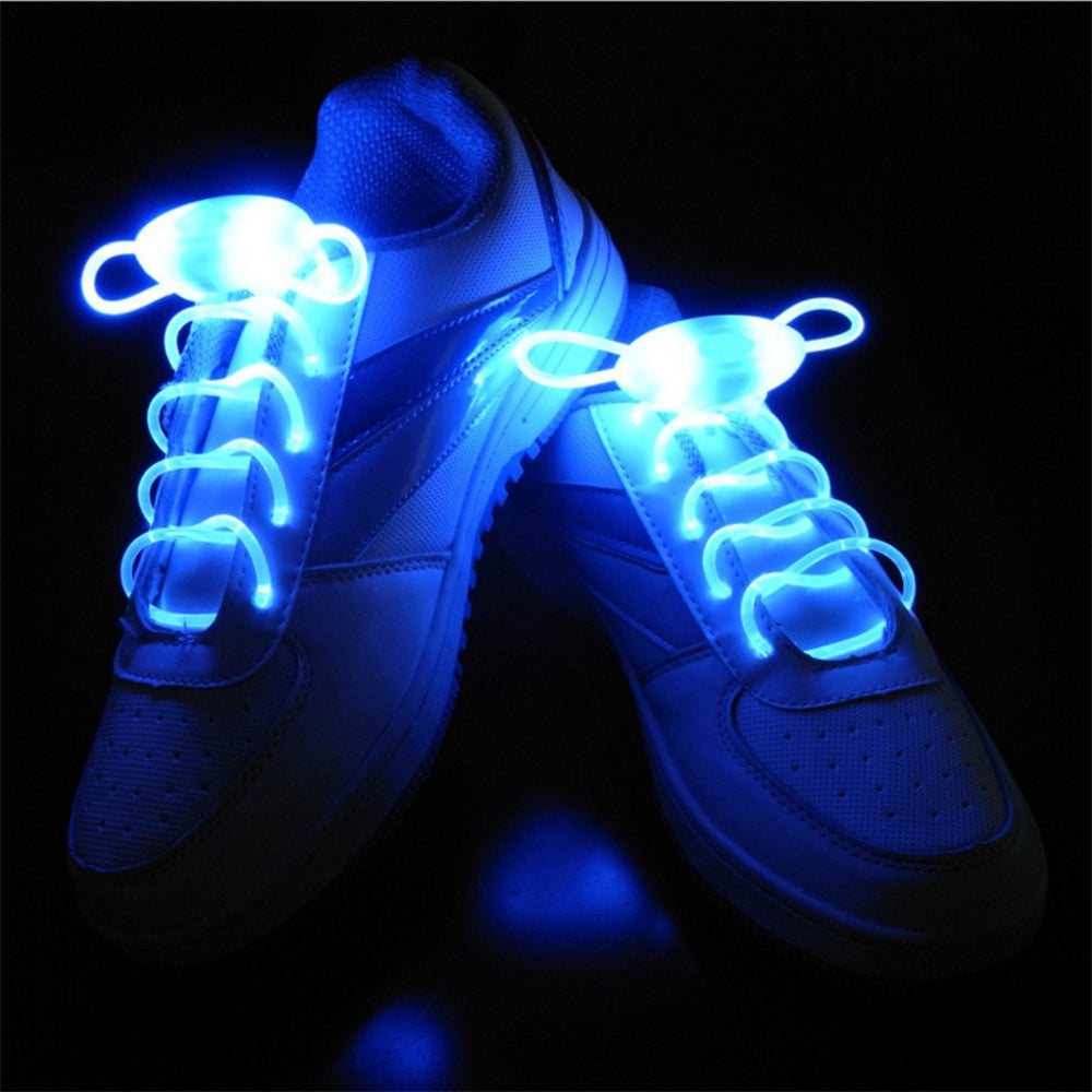 BRELONG Waterproof Luminous LED Color Shoelaces - A pair