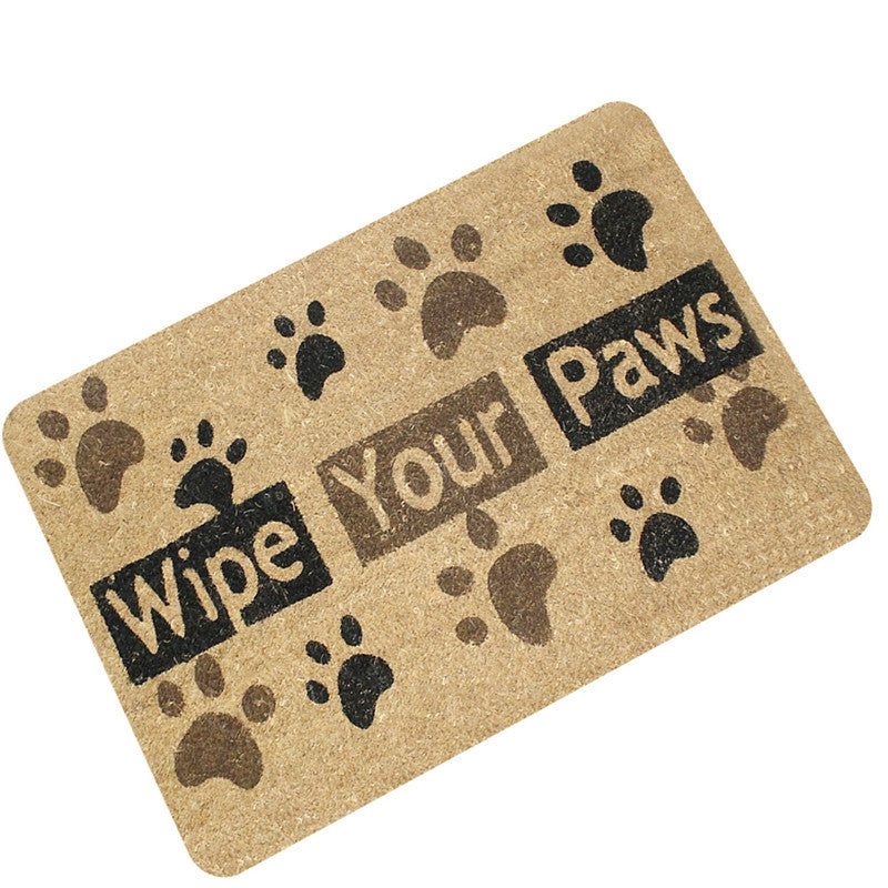 Creative Wipe Your Paws Pattern Antiskid Floor Mat