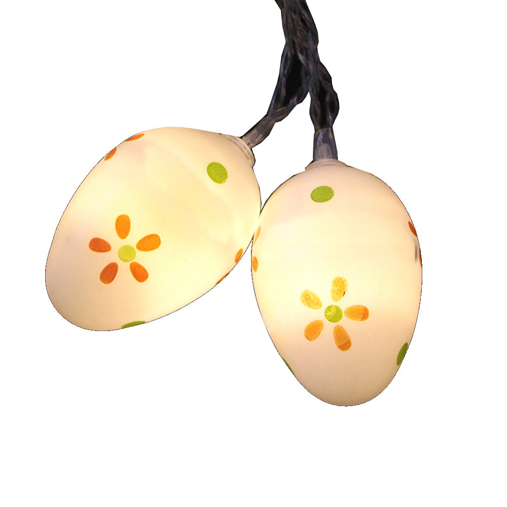 Battery-Powered Easter-eggs String Light for Home and Garden Decoration 10 LEDs and 1.65m