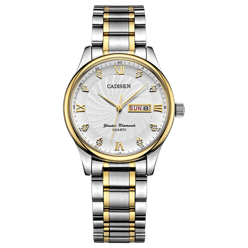 CADISEN C2012M Men Stainless Steel Waterproof Quartz Watch