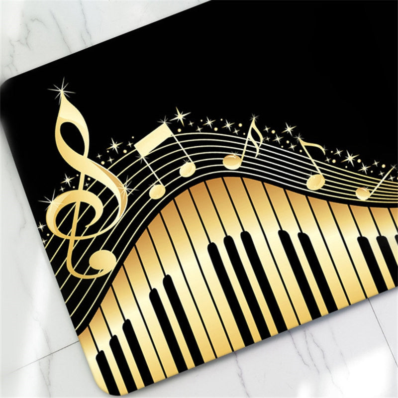 Creative Piano Pattern Antiskid Floor Mat