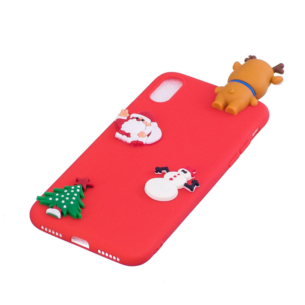 Case for Apple iPhone X DIY Back Cover Christmas Soft TPU