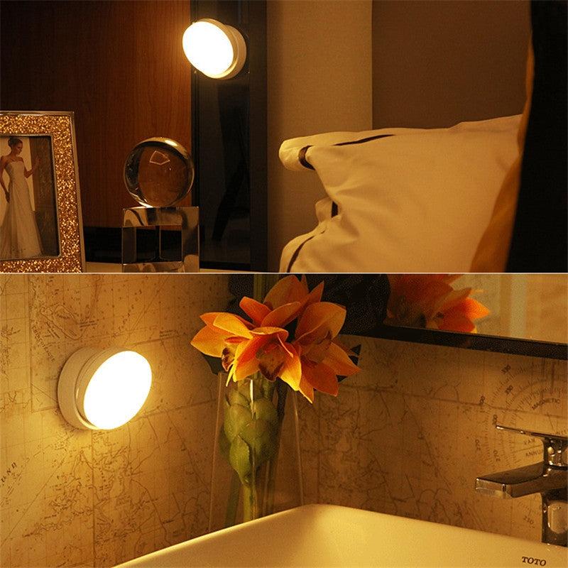 Creative 360 Degree Body Sensor LED Lamp Bedroom Cabinet Light with USB Charging