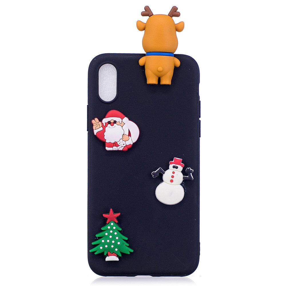 Case for Apple iPhone X DIY Back Cover Christmas Soft TPU