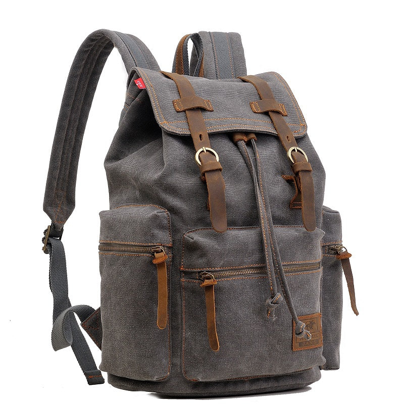 AUGUR Fashion Men Backpack Vintage Canvas School Bag Travel Large Capacity