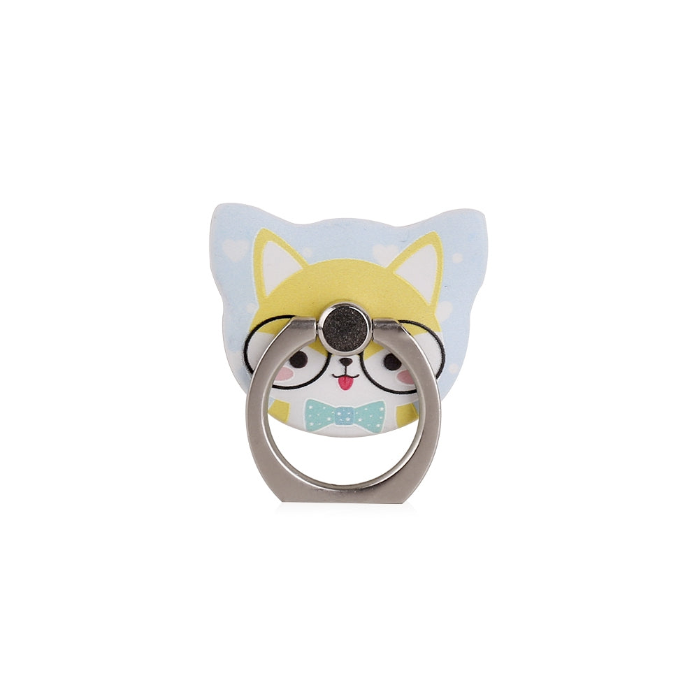 Cartoon Cat 360 Degree Finger Ring Mobile Phone Smartphone Stand Holder Red Skirt Smart Phone