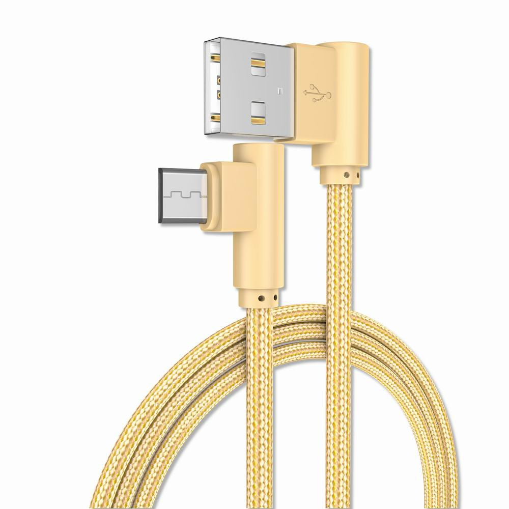1M Android Micro Cable Charge for Samsung  Xiaomi 90 Degree Honor Huawei