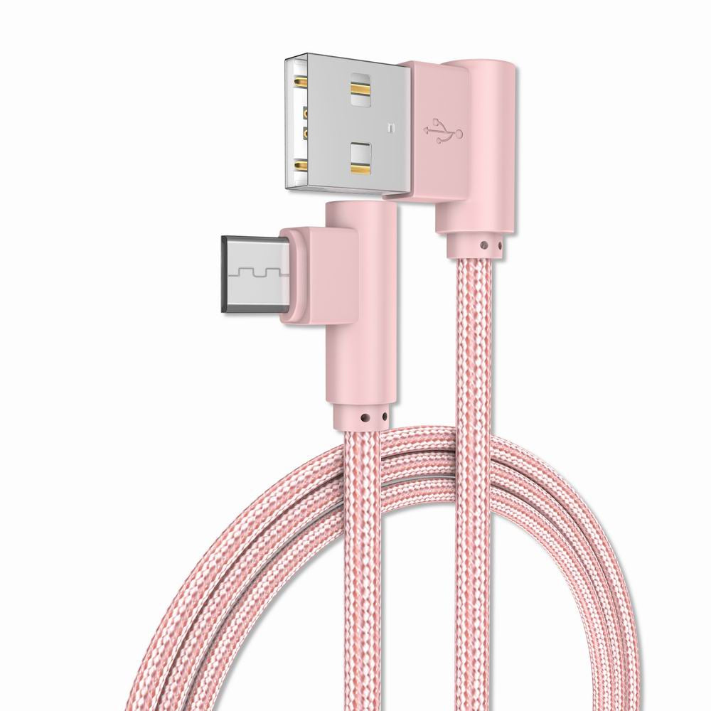 1M Android Micro Cable Charge for Samsung  Xiaomi 90 Degree Honor Huawei
