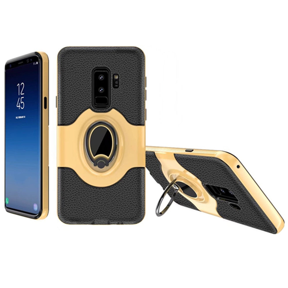 Cover Case for Samsung Galaxy S9 With Shock Absorption Dual Design Phone Ring Holder Anti-scratc...