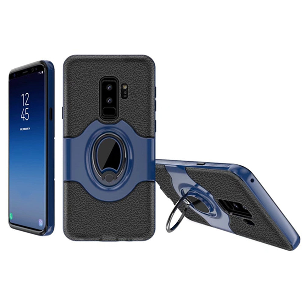 Cover Case for Samsung Galaxy S9 With Shock Absorption Dual Design Phone Ring Holder Anti-scratc...