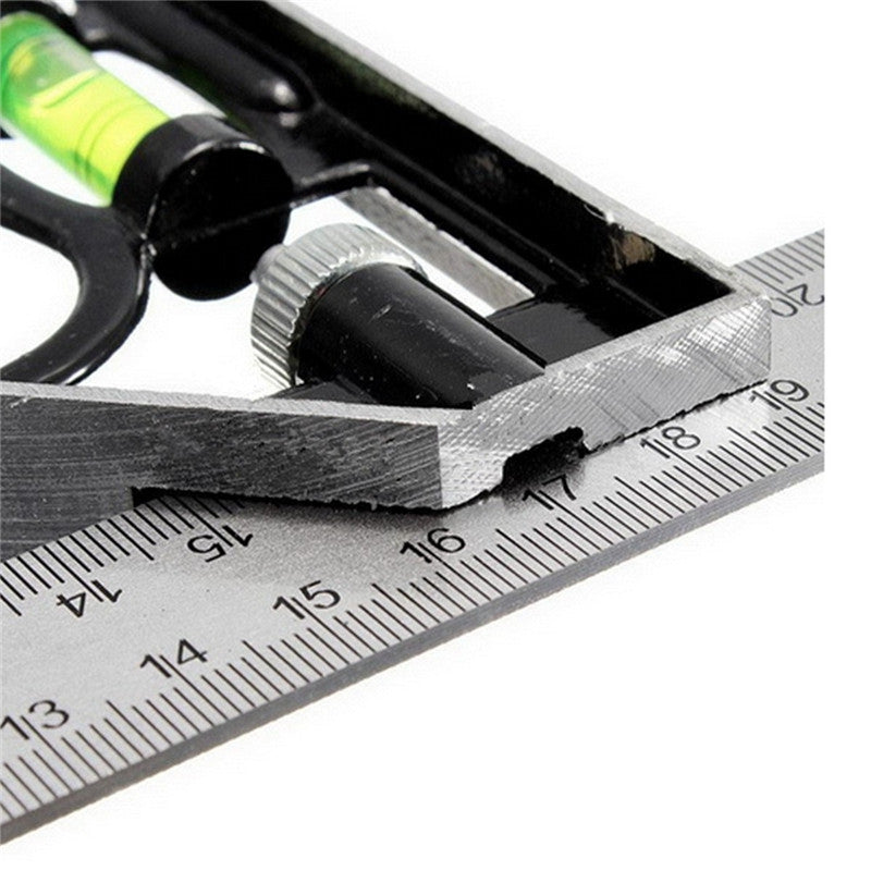 300mm DIY Stainless Steel Measuring Tools Aluminium Combination Square Workshop